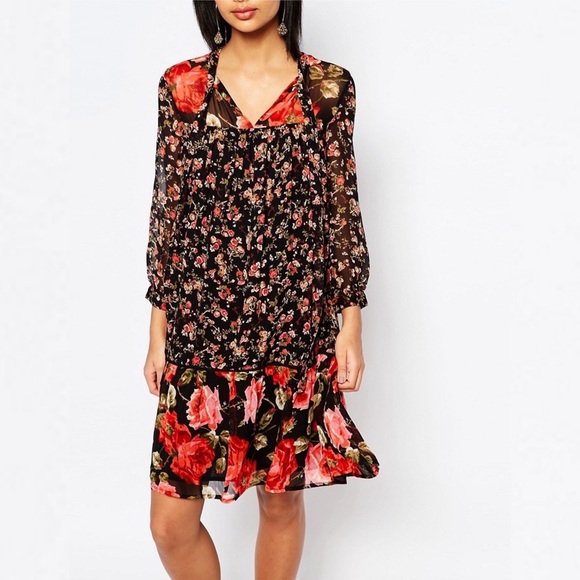 FRENCH CONNECTION Anastasia Mix Floral Smock Dress - Picture 2 of 10